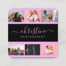 Search for links business cards Blush pink and black