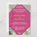Search for hot pink and green wedding invitations Lime