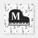 Search for music instructor magnets Black and white