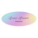 Search for holographic name tags Modern