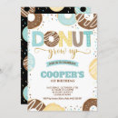 Search for boy doughnut birthday invitations Donut grow up