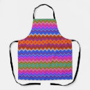 Search for zigzag pattern aprons Colourful