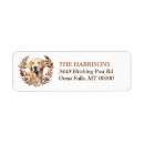 Search for yellow labrador retriever return address labels Watercolor