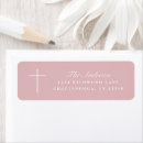 Search for pink cross return address labels Simple