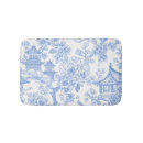 Search for blue toile bath mats Chinoiserie