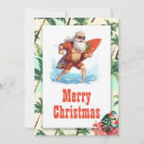 Search for surfer christmas cards Santa claus