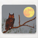 Search for horned owl mousepads Bubo virginianus