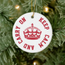 Search for keep calm christmas tree decorations British