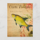 Search for yellow fish postcards Vintage