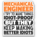 Search for mechanical engineer stickers Garage