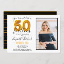 Search for fabulous 50th birthday invitations Black