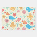 Search for sea creature wrapping paper Pattern