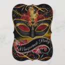 Search for red masquerade mask invitations Party