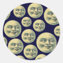 Search for vintage man in the moon stickers Face