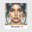 Search for woman eyes stickers Black hair
