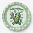 Search for pickle paper plates Pickleball player