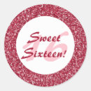 Search for red sweet 16 stickers Pattern