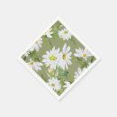 Search for white daisy napkins Baby in bloom