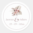 Search for flower wedding stickers Bohemian