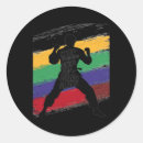 Search for karate silhouette stickers Retro