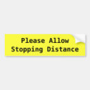 Search for distance bumper stickers Back off