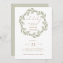 Search for leaf baby shower invitations Watercolor greenery