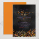 Search for black and orange halloween invitations Floral
