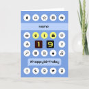 Search for 19th birthday cards Nineteen