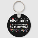 Search for video key rings Xmas