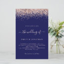 Search for navy and rose gold wedding invitations Trendy