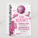 Search for space cowgirl party invitations Disco