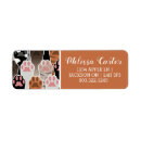 Search for cat paws return address labels Kitty