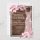 Search for rustic floral bridal shower invitations Pink