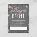 Search for winter diaper raffle baby shower invitations Pink