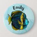 Search for cute fish badges Blue