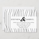 Search for black and white striped wedding invitations Stylish