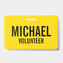 Search for volunteer id badges Staff