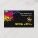Search for house painting service business cards Painter and decorator