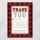 Search for red plaid thank you cards Modern