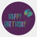 Search for balloon round stickers Kids birthday