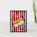 Search for 4th of july hotdog cards Patriotic