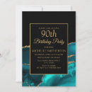 Search for marble birthday invitations Teal