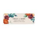 Search for ivory return address labels Burnt orange