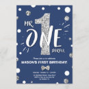 Search for royal blue birthday invitations Silver