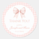 Search for pink gingham baby shower stickers Elegant