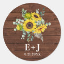 Search for rustic sunflower wedding stickers Thank you