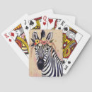 Search for zebra playing cards Animal