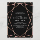Search for geometric bridal shower invitations Rose gold