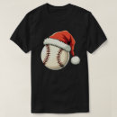 Search for baseball christmas tshirts Santa claus