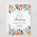 Search for teal and burnt orange wedding invitations Botanical